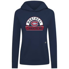 Montreal Canadiens Levelwear Women's Relay Banner Arch Pullover Hoodie - Navy | NHL sale