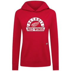 Detroit Red Wings Levelwear Women's Relay Banner Arch Pullover Hoodie - Red | NHL online