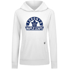 Toronto Maple Leafs Levelwear Women's Relay Banner Arch Pullover Hoodie - White | NHL on sale