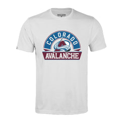 Colorado Avalanche Levelwear Richmond Banner Arch T-Shirt - White | NHL Clearance