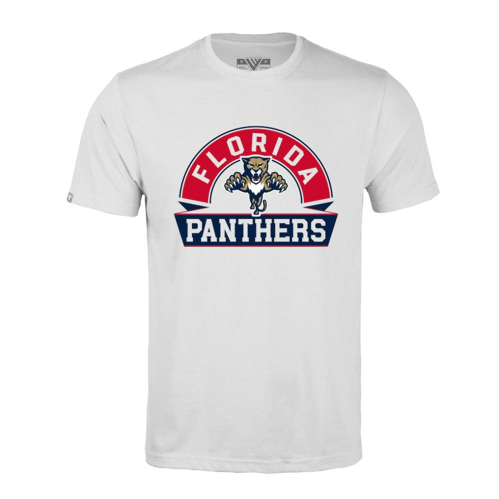 Florida Panthers Levelwear Richmond Banner Arch T-Shirt - White | NHL Clearance