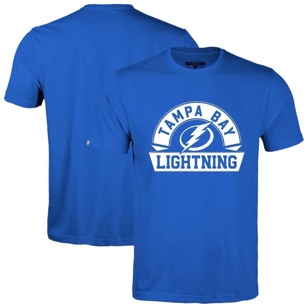 Tampa Bay Lightning Levelwear Richmond Banner Arch T-Shirt - Royal | NHL Clearance