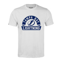 Tampa Bay Lightning Levelwear Richmond Banner Arch T-Shirt - White | NHL Clearance