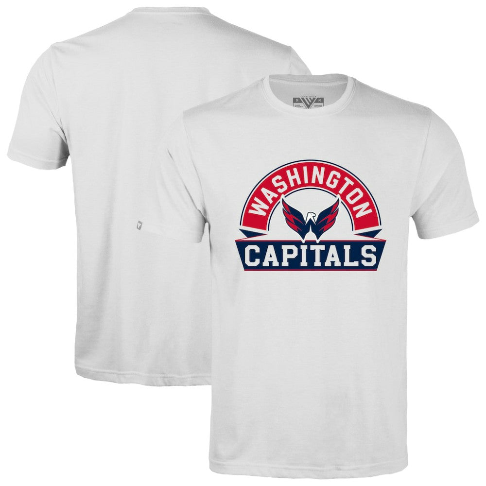 Washington Capitals Levelwear Richmond Banner Arch T-Shirt - White | NHL near me