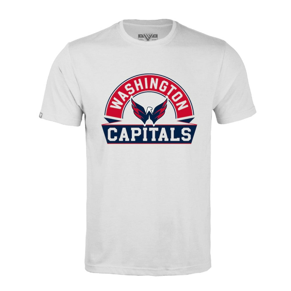 Washington Capitals Levelwear Richmond Banner Arch T-Shirt - White | NHL near me