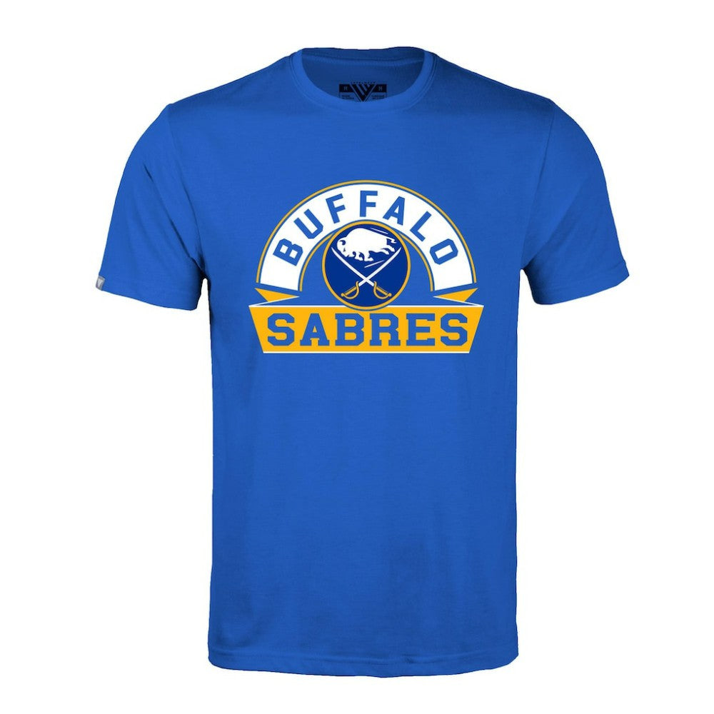 Buffalo Sabres Levelwear Richmond Banner Arch T-Shirt - Royal | NHL near me