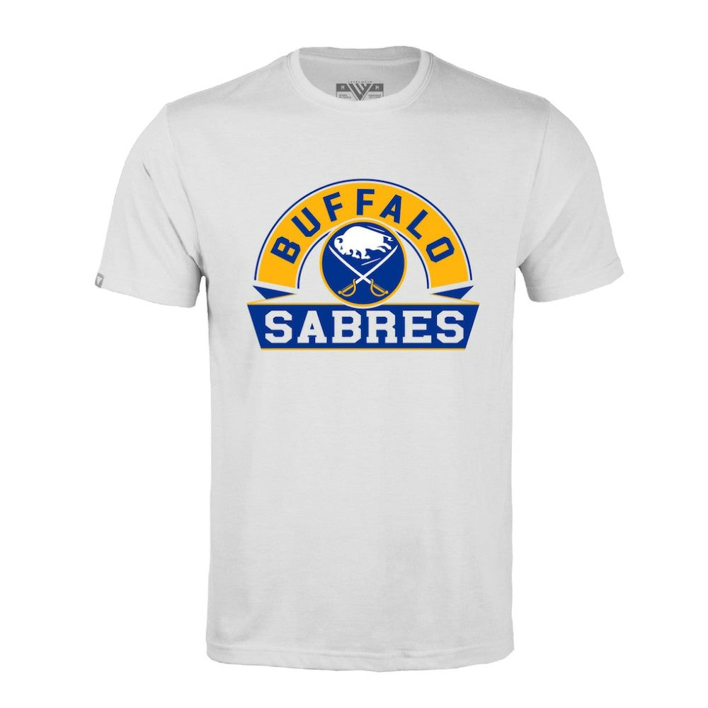 Buffalo Sabres Levelwear Richmond Banner Arch T-Shirt - White | NHL sale