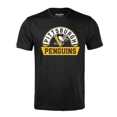 Pittsburgh Penguins Levelwear Richmond Banner Arch T-Shirt - Black | NHL discount