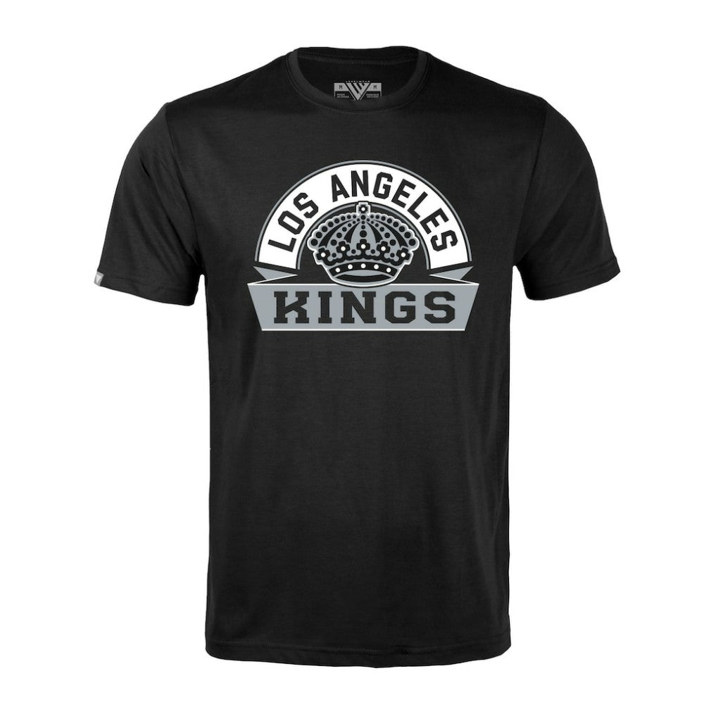 Los Angeles Kings Levelwear Richmond Banner Arch T-Shirt - Black | NHL Clearance