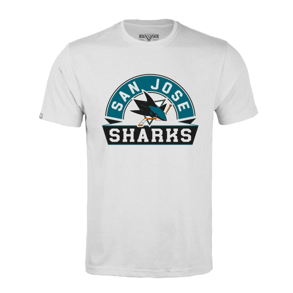 San Jose Sharks Levelwear Richmond Banner Arch T-Shirt - White | NHL discount