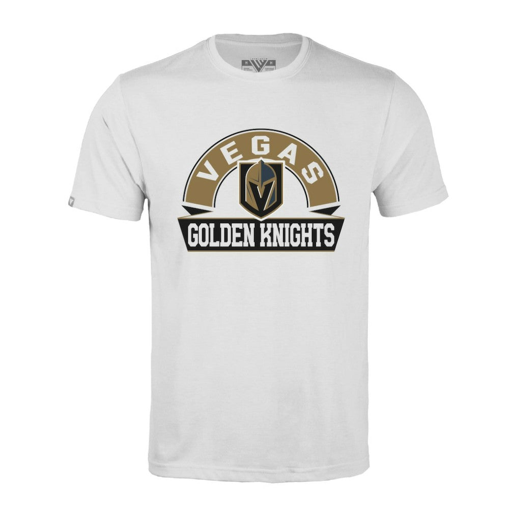 Vegas Golden Knights Levelwear Richmond Banner Arch T-Shirt - White | NHL online