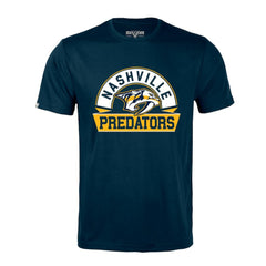 Nashville Predators Levelwear Richmond Banner Arch T-Shirt - Navy | NHL on sale