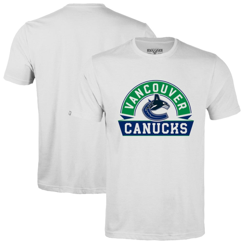 Vancouver Canucks Levelwear Richmond Banner Arch T-Shirt - White | NHL discount