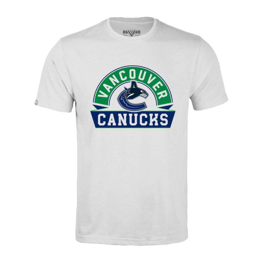 Vancouver Canucks Levelwear Richmond Banner Arch T-Shirt - White | NHL discount
