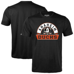 Anaheim Ducks Levelwear Richmond Banner Arch T-Shirt - Black | NHL Clearance