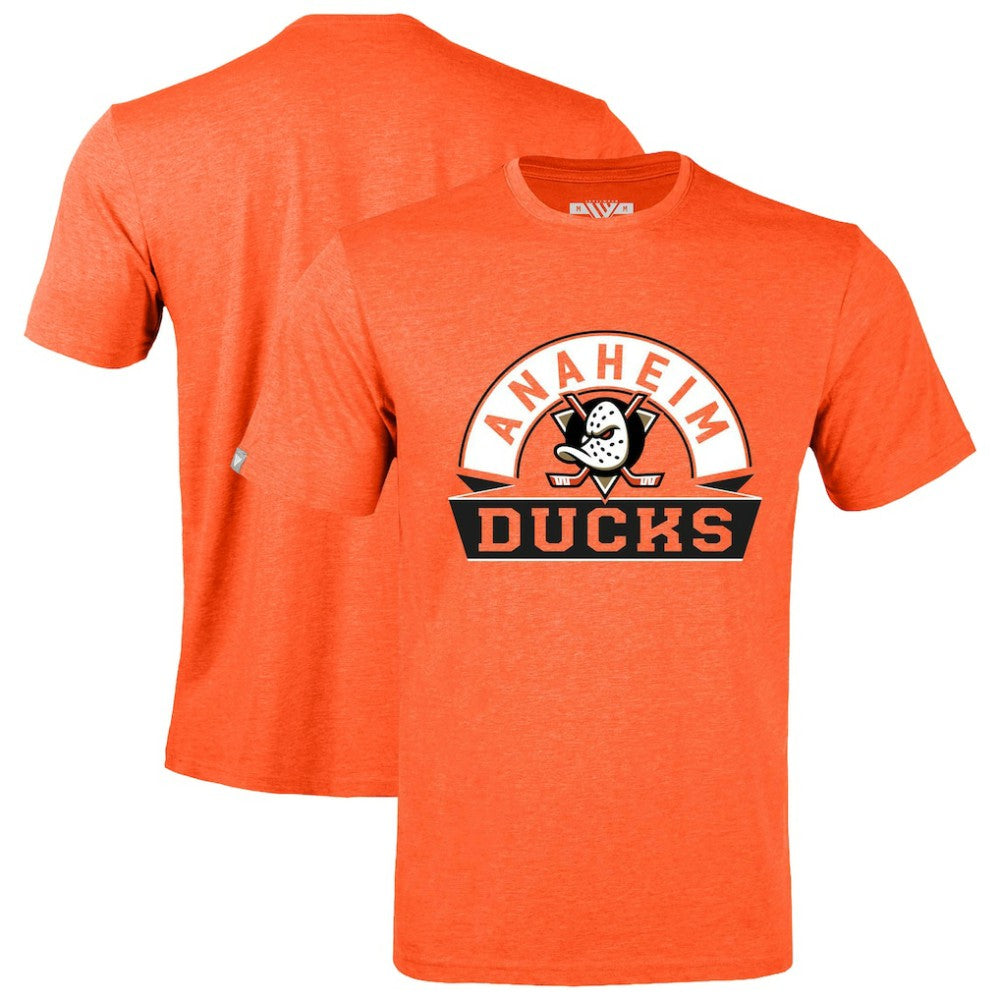 Anaheim Ducks Levelwear Richmond Banner Arch T-Shirt - Heather Orange | NHL sale