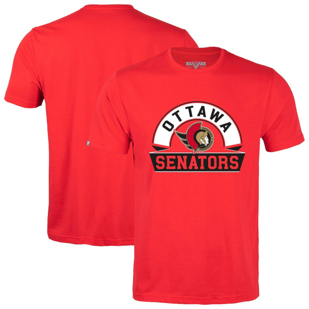 Ottawa Senators Levelwear Richmond Banner Arch T-Shirt - Red | NHL on sale