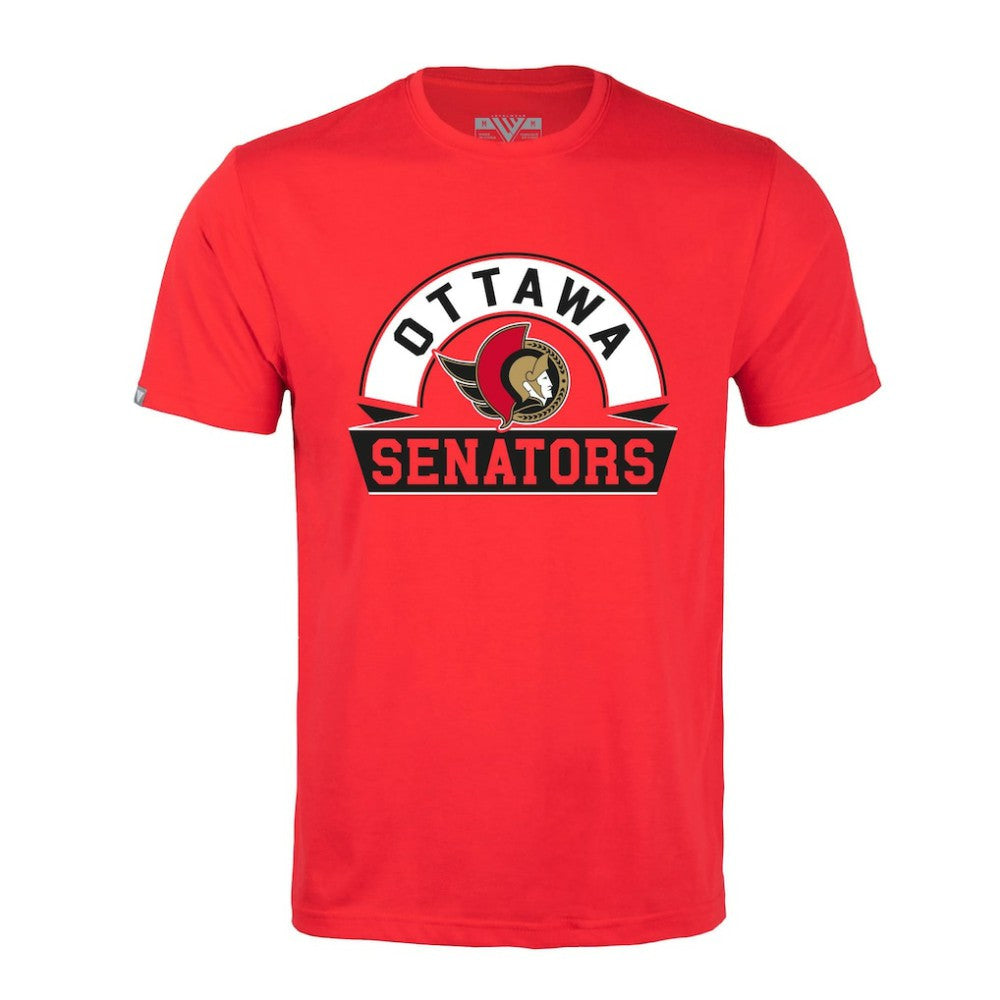 Ottawa Senators Levelwear Richmond Banner Arch T-Shirt - Red | NHL on sale