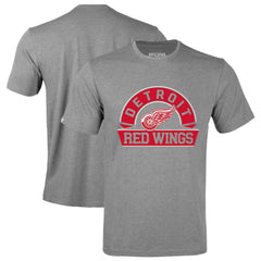 Detroit Red Wings Levelwear Richmond Banner Arch T-Shirt - Gray | NHL Lifestyle