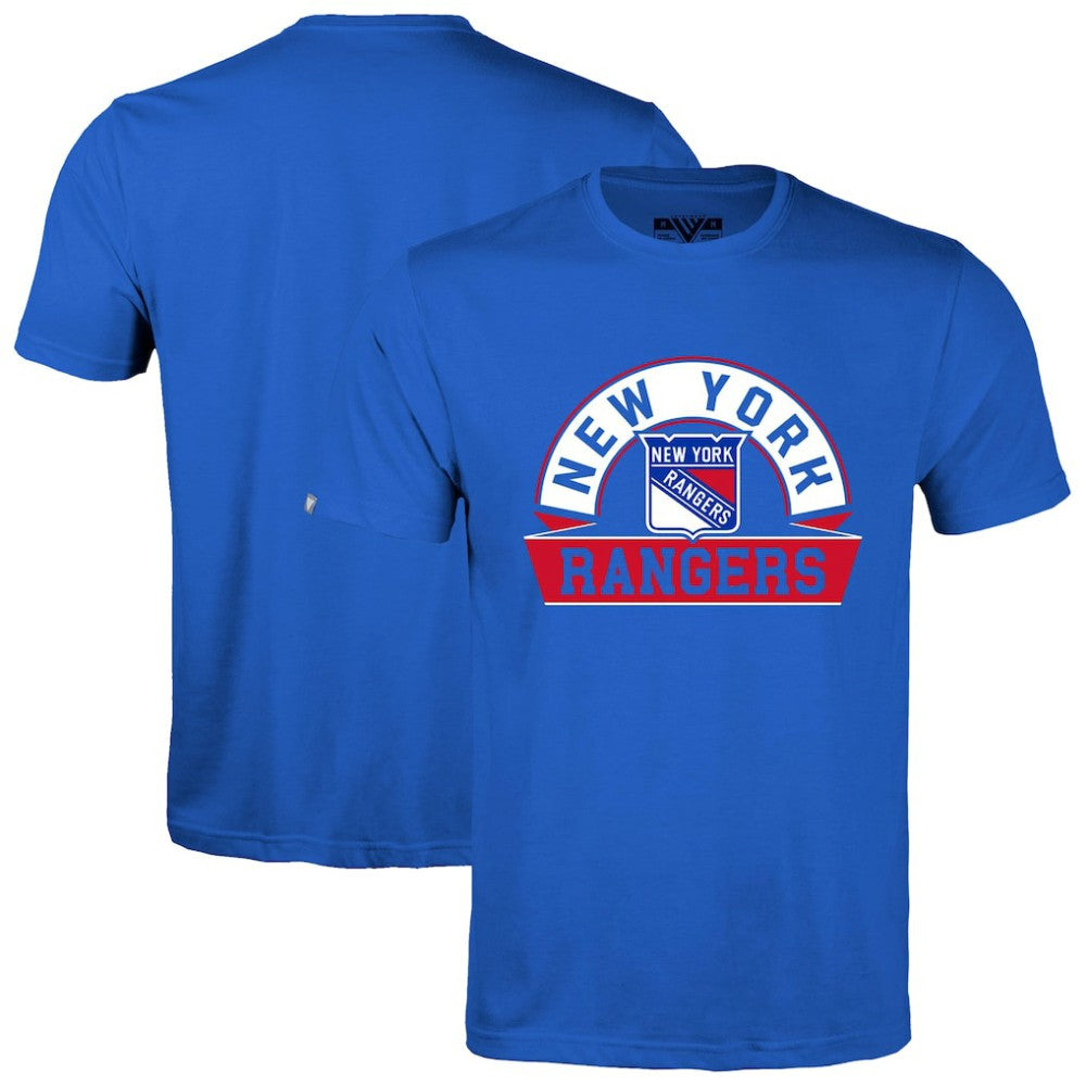 New York Rangers Levelwear Richmond Banner Arch T-Shirt - Royal | NHL online