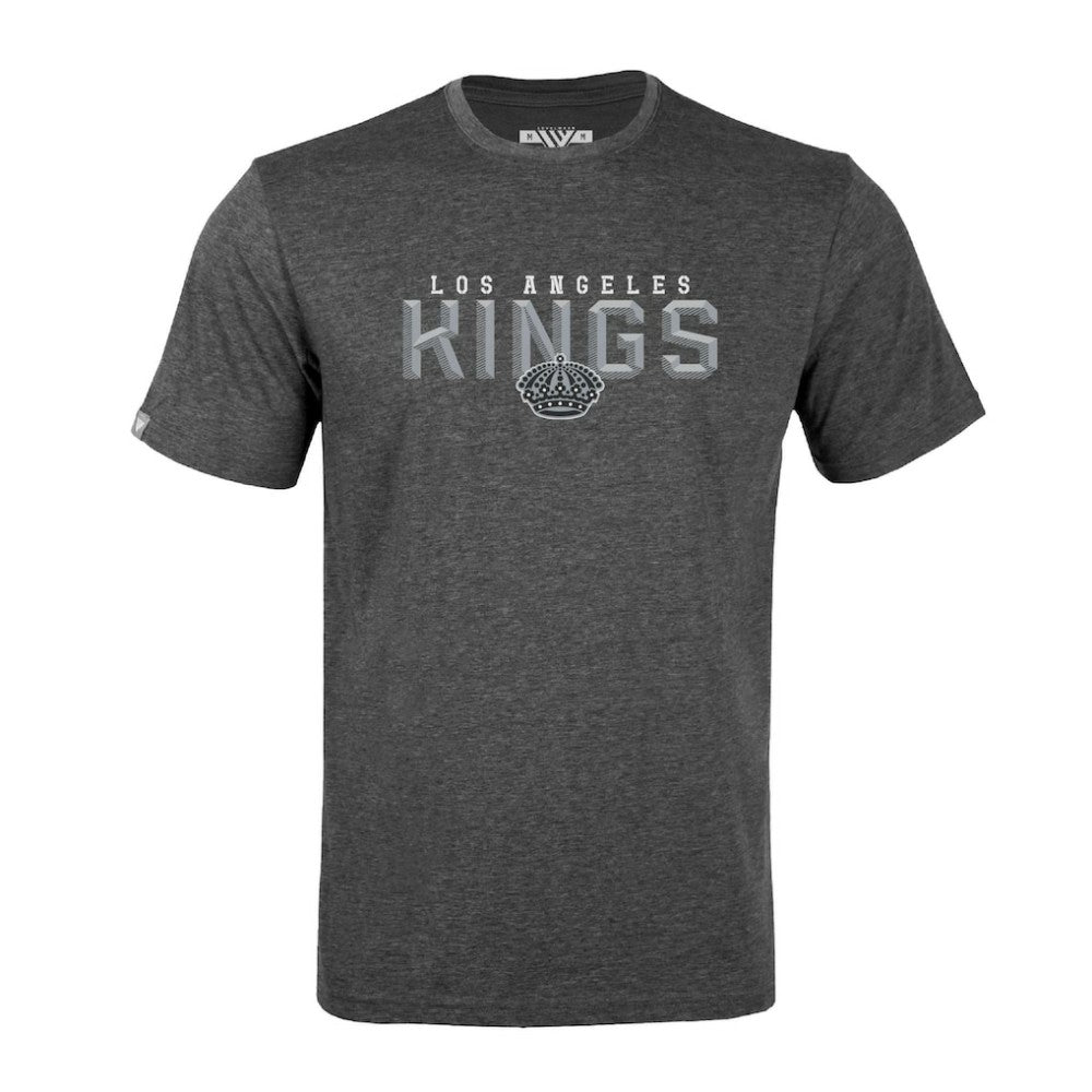 Los Angeles Kings Levelwear Richmond Carve T-Shirt - Athletic Heather Gray | NHL Clearance