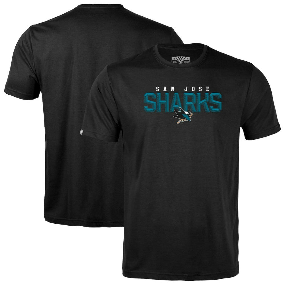 San Jose Sharks Levelwear Richmond Carve T-Shirt - Black | NHL online