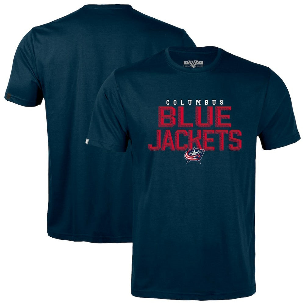 Columbus Blue Jackets Levelwear Richmond Carve T-Shirt - Navy | NHL Clearance