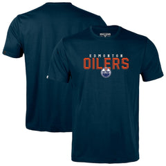 Edmonton Oilers Levelwear Richmond Carve T-Shirt - Navy | NHL Clearance