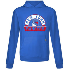 New York Rangers Levelwear Relay Banner Arch Pullover Hoodie - Royal | NHL near me