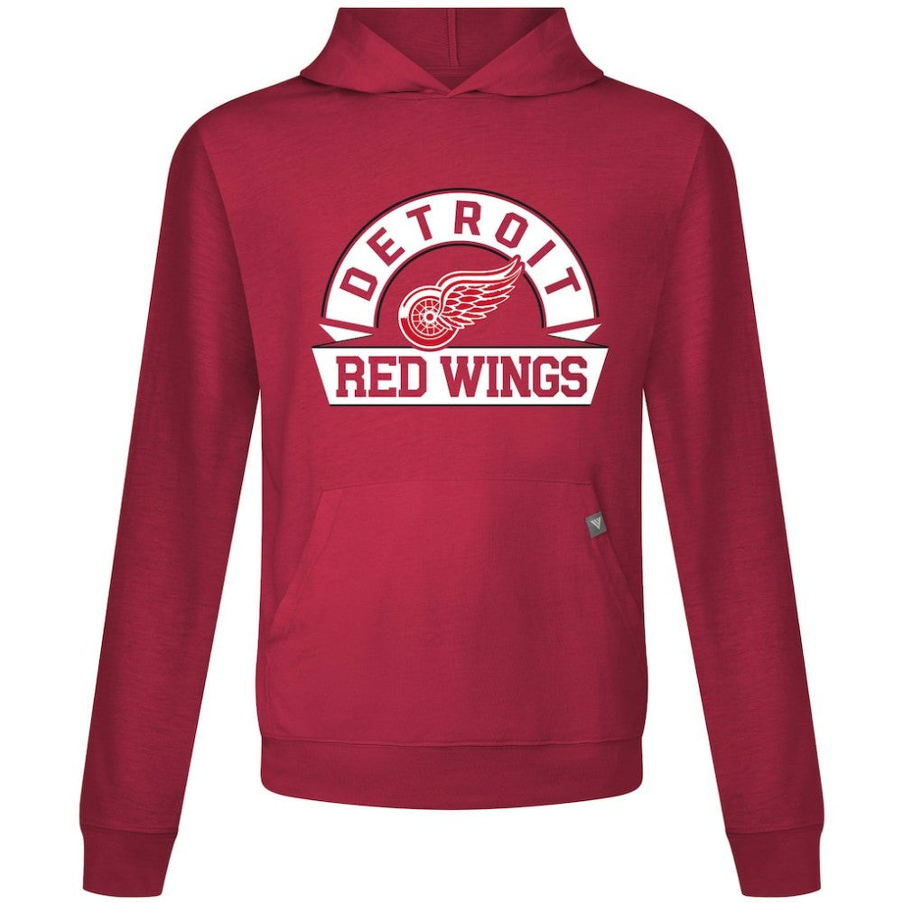 Detroit Red Wings Levelwear Relay Banner Arch Pullover Hoodie - Red | NHL on sale