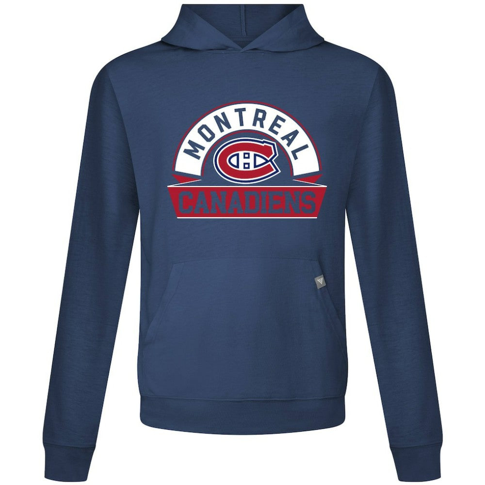 Montreal Canadiens Levelwear Relay Banner Arch Pullover Hoodie - Navy | NHL near me