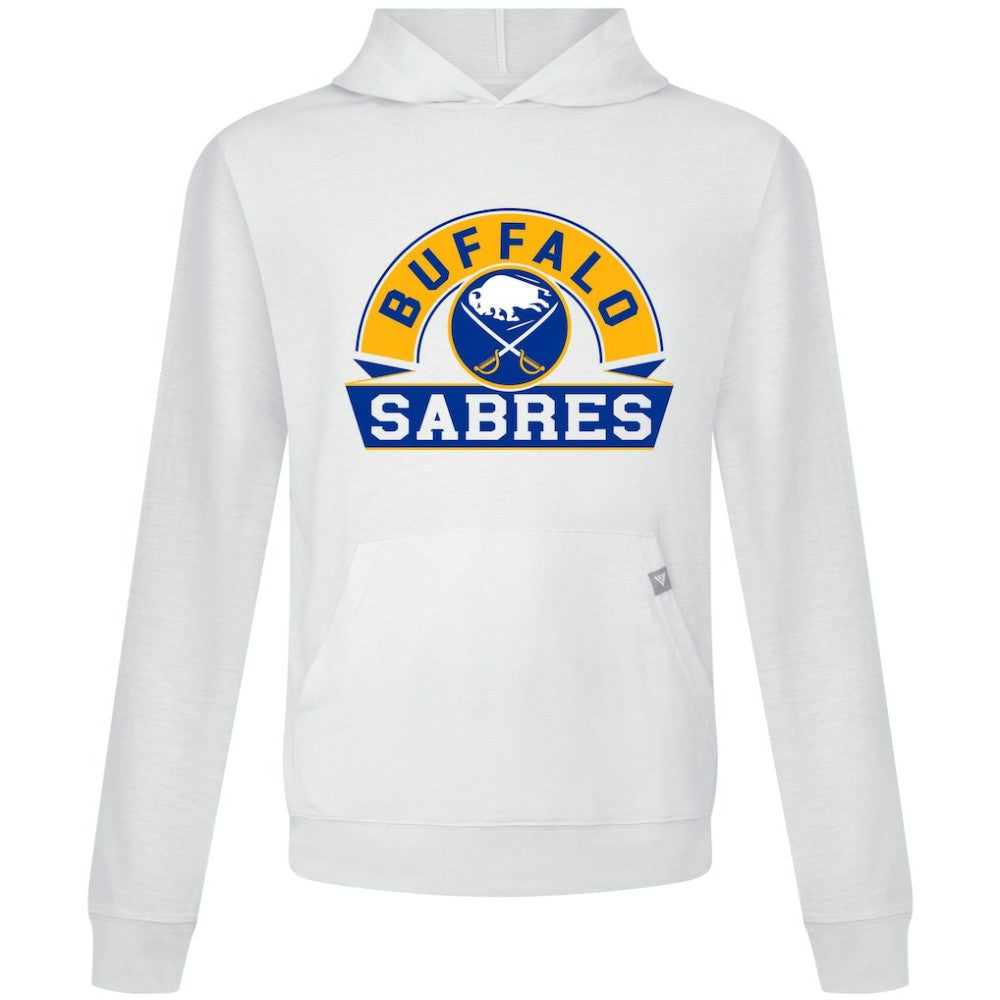 Buffalo Sabres Levelwear Relay Banner Arch Pullover Hoodie - White | NHL Clearance