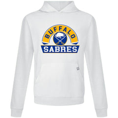 Buffalo Sabres Levelwear Relay Banner Arch Pullover Hoodie - White | NHL Clearance
