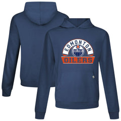 Edmonton Oilers Levelwear Relay Banner Arch Pullover Hoodie - Navy | NHL sale