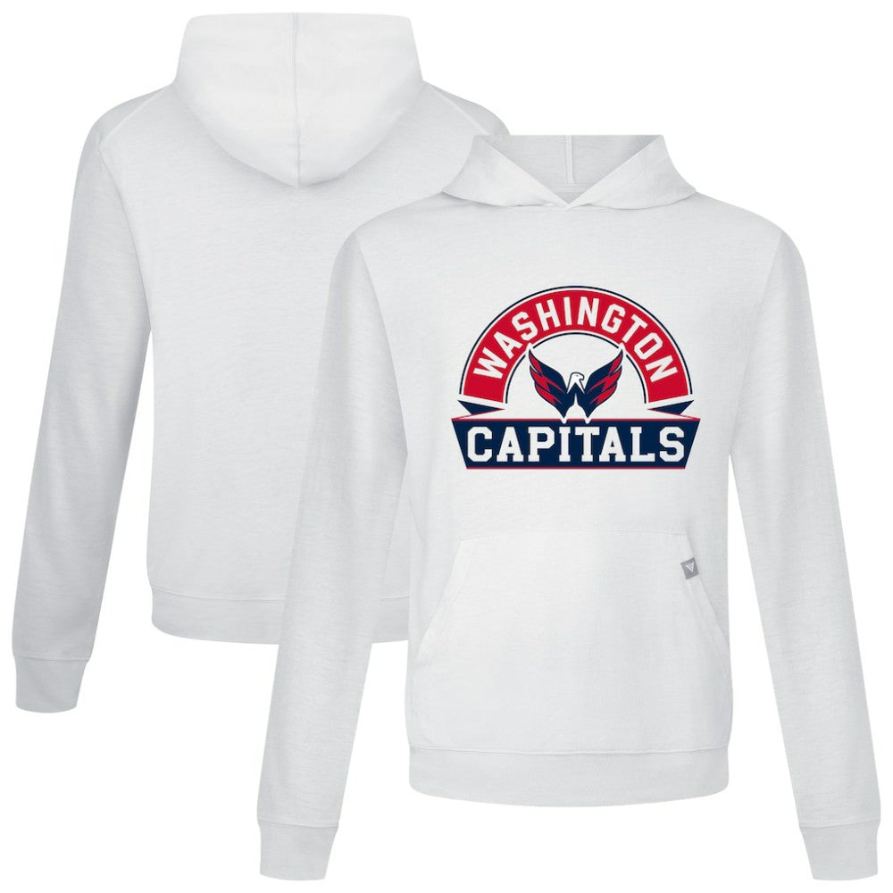 Washington Capitals Levelwear Relay Banner Arch Pullover Hoodie - White | NHL sale