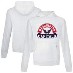 Washington Capitals Levelwear Relay Banner Arch Pullover Hoodie - White | NHL sale