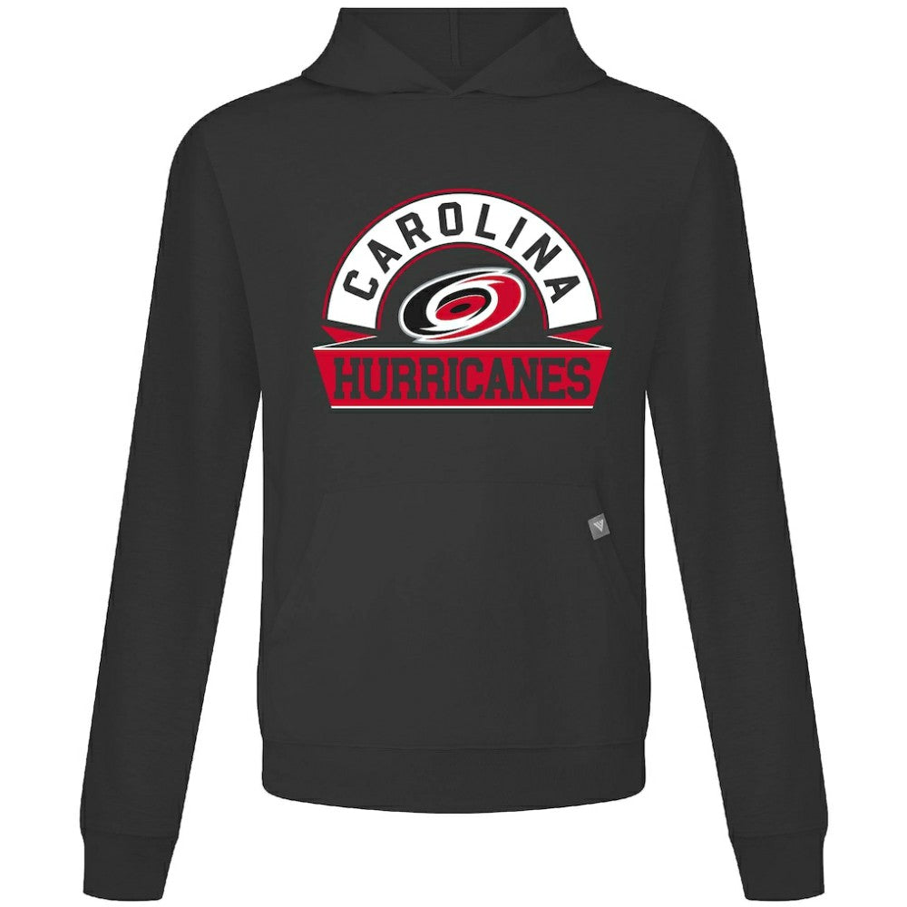 Carolina Hurricanes Levelwear Relay Banner Arch Pullover Hoodie - Black | NHL on sale