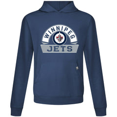 Winnipeg Jets Levelwear Relay Banner Arch Pullover Hoodie - Navy | NHL Lifestyle