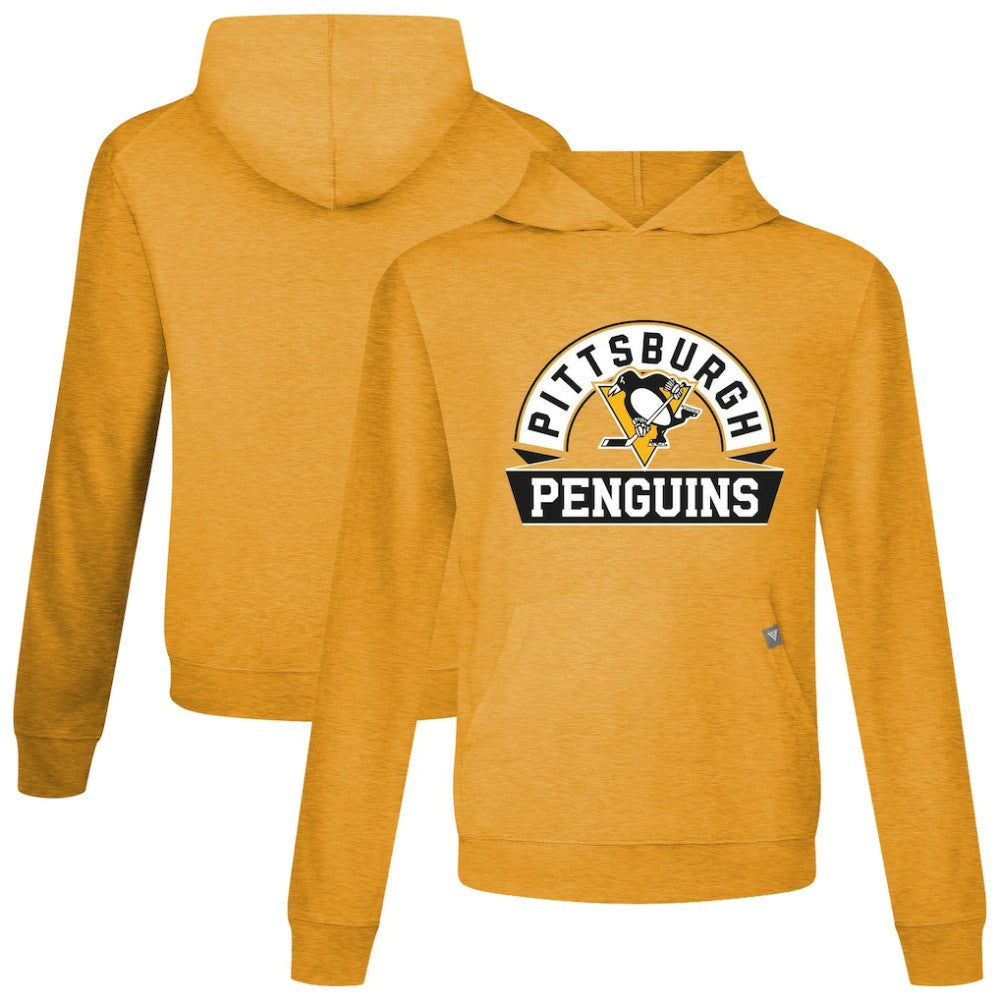 Pittsburgh Penguins Levelwear Relay Banner Arch Pullover Hoodie - Gold | NHL sale