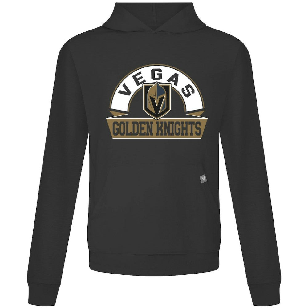 Vegas Golden Knights Levelwear Relay Banner Arch Pullover Hoodie - Black | NHL Clearance