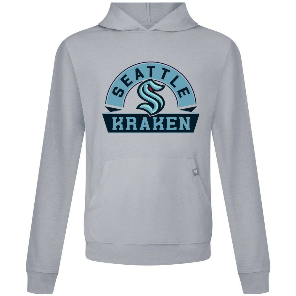 Seattle Kraken Levelwear Relay Banner Arch Pullover Hoodie - Gray | NHL on sale
