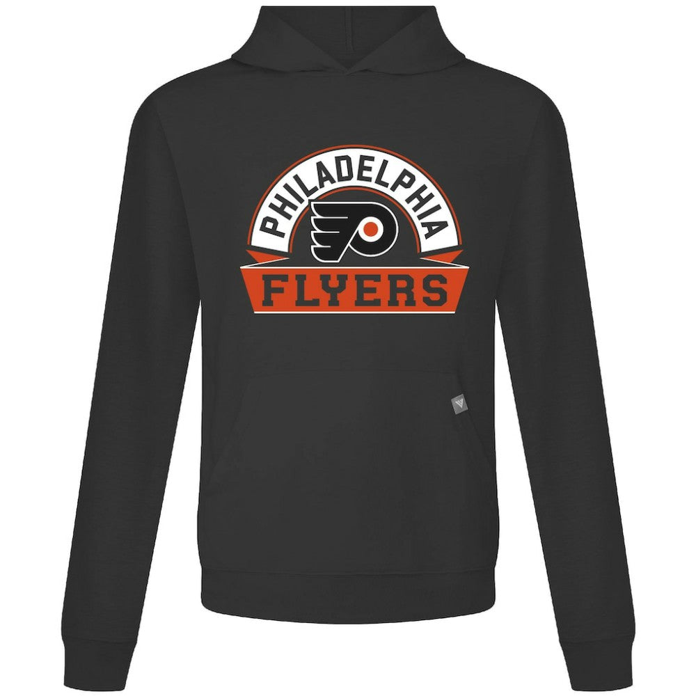 Philadelphia Flyers Levelwear Relay Banner Arch Pullover Hoodie - Black | NHL Lifestyle
