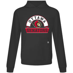 Ottawa Senators Levelwear Relay Banner Arch Pullover Hoodie - Black | NHL on sale