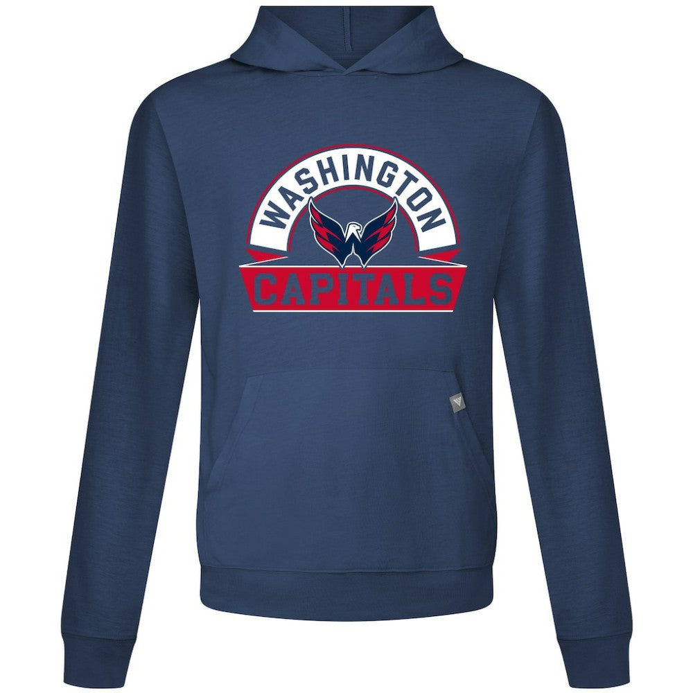 Washington Capitals Levelwear Relay Banner Arch Pullover Hoodie - Navy | NHL Clearance