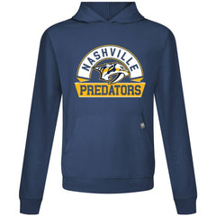 Nashville Predators Levelwear Relay Banner Arch Pullover Hoodie - Navy | NHL Clearance