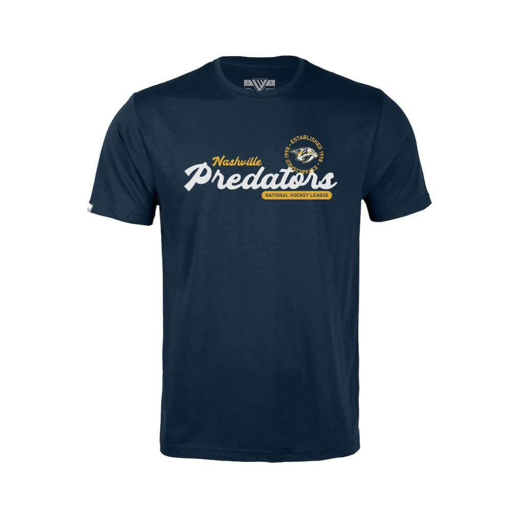 Nashville Predators Levelwear Youth Little Richmond Monument T-Shirt - Navy | NHL Clearance