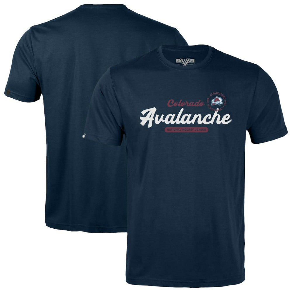 Colorado Avalanche Levelwear Youth Little Richmond Monument T-Shirt - Navy | NHL Lifestyle