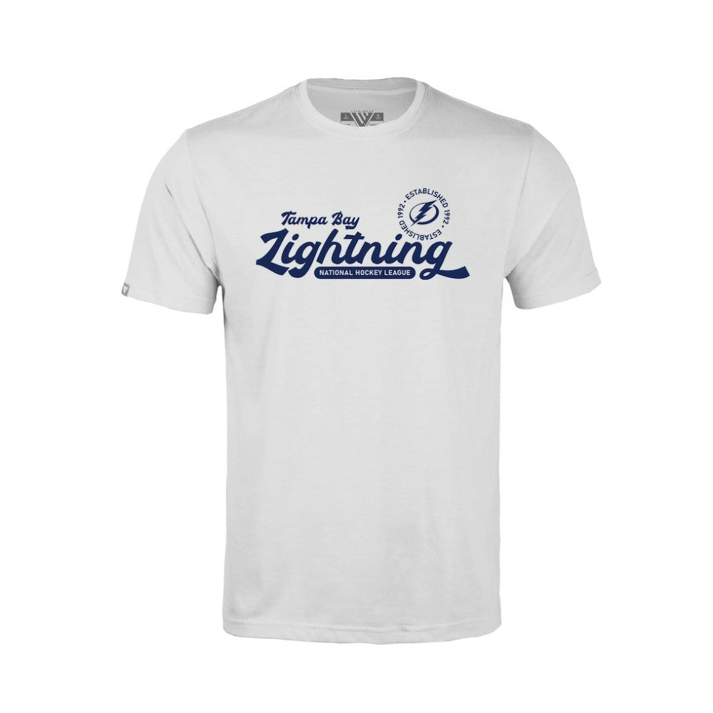 Tampa Bay Lightning Levelwear Youth Little Richmond Monument T-Shirt - White | NHL Clearance