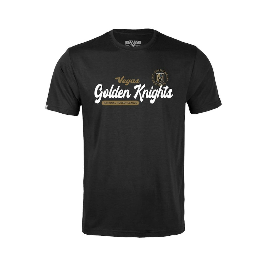 Vegas Golden Knights Levelwear Youth Little Richmond Monument T-Shirt - Black | NHL on sale