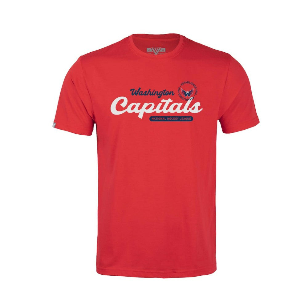 Washington Capitals Levelwear Youth Little Richmond Monument T-Shirt - Red | NHL Lifestyle